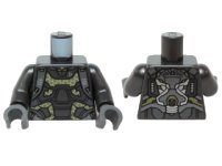 LEGO onderdeel Torso Ant-Man Silver Armor and Yellow Honeycomb Pattern / Pearl Dark Gray Arms / Dark Bluish Gray Hands 973pb2043c01