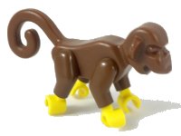 LEGO part Monkey with Yellow Hands and Feet 2550c01