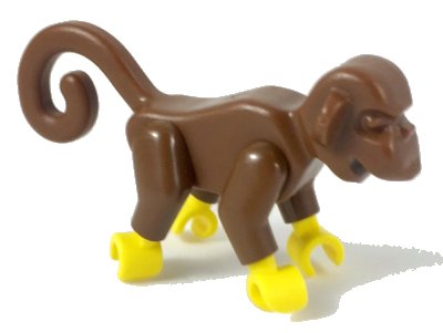 LEGO part Monkey with Yellow Hands and Feet (2550c01)
