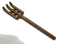 LEGO part Minifigure, Utensil Pitchfork - Handle with Round End 4496