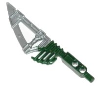 LEGO part Bionicle Weapon Hordika Fang Blade with Molded Pearl Light Gray Flexible End Pattern 50935pb01