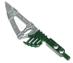 LEGO onderdeel Bionicle Weapon Hordika Fang Blade with Molded Pearl Light Gray Flexible End Pattern (50935pb01)