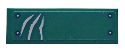 LEGO onderdeel Tile 1 x 3 with Scratches and Four Rivets on Dark Green Background Pattern (Sticker) - Set 75935 (63864pb105)