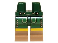LEGO onderdeel Hips and Dark Tan Legs with Lederhosen Pattern 970c69pb05