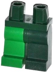 LEGO part Hips and 1 Dark Green Left Leg, 1 Green Right Leg 970d18