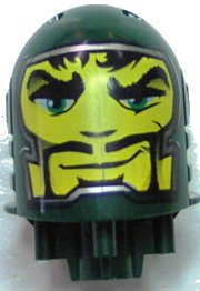 LEGO part Large Figure Head with Rascus, Sir Pattern - Series 2 bb0153pb09