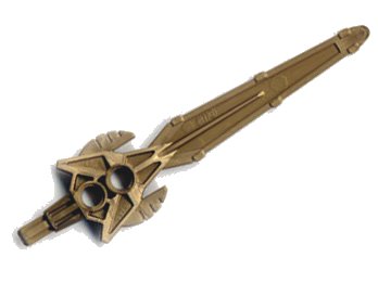 LEGO onderdeel Large Figure Weapon, Sword Danju with Axle (47459)