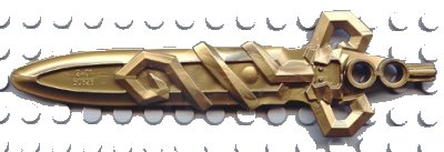 LEGO part Large Figure Weapon, Sword Sir Rascus with Axle (50626)