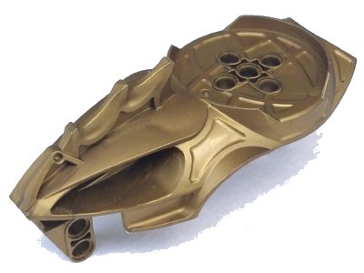 LEGO part Bionicle Visorak Head with 7 Pin Holes and Axle Hole (Keelerak) (50907)