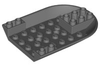 LEGO part Fuselaje de Aeronave Curvo Inferior Frontal 6 x 8 11295