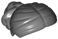 LEGO part Minifigure, Hair Female with Elaborate Knot Bun (13251)