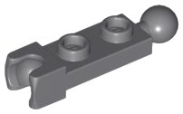 LEGO part Plate, Modified 1 x 2 with Tow Ball and Small Tow Ball Socket on Ends (14419)