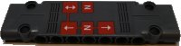 LEGO part Technic, Panel-Platte 3 x 11 x 1 mit Buchstabe 'N', geraden Pfeilen und Lüftungsöffnungen-Muster (Aufkleber) - Set 42055 15458pb011