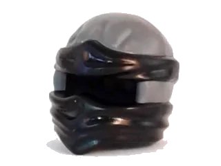 LEGO onderdeel Minifigure, Headgear Ninjago Wrap Type 2 with Molded Black Wraps and Knot Pattern (19857pb08)