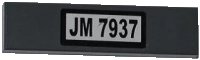 LEGO onderdeel Tile 1 x 4 with 'JM 7937' Pattern (Sticker) - Set 7937 2431pb0228