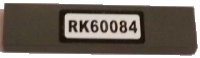 LEGO part Tile 1 x 4 with 'RK60084' Pattern (Sticker) - Set 60084 2431pb0372