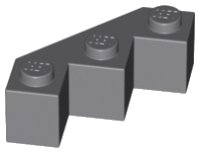 LEGO part Mattone, Modificato Sfaccettato 3 x 3 2462