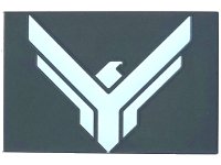 LEGO part Tile 2 x 3 with White Atreides Hawk Crest Pattern 26603pb385