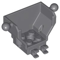 LEGO part Cockpit 4 x 2 x 3 with Pin Hole, 2 Clips, and Tow Ball on Sides (27168)