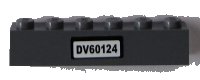 LEGO part Brique 1 x 6 avec motif 'DV60124' (Autocollant) - Set 60124 3009pb229