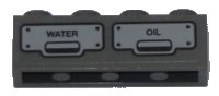 LEGO part Brique 1 x 4 with 'WATER' and 'OIL' Pattern (Sticker) - Set 60197 3010pb242