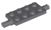 LEGO onderdeel Plaat, Modified 2 x 4 with Pins and Thin Angled Supports 30157