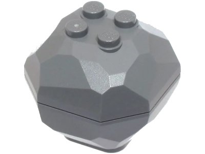 LEGO onderdeel Rock 4 x 4 Octagonal Boulder (30293 / 30294) (30294c01)