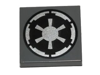 LEGO onderdeel Tile 2 x 2 with SW Imperial Logo Pattern (3068pb0475)