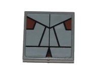 LEGO part Tile 2 x 2 with SW Sith Pattern (Sticker) - Set 7957 3068pb0595