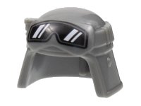LEGO part Minifigure, Headgear Helmet SW Imperial Pilot, Raised Forehead with Black Goggles Pattern 36043pb03