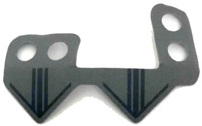 LEGO onderdeel Minifigure Skirt Cloth, Pointed Bottom with Black Lines Pattern (37580)