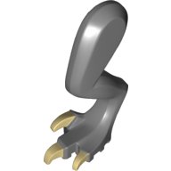 LEGO part Dinosaur Leg Large (Rear) Indoraptor / Baryonyx / Therizinosaurus Left with Pin, Tan Claws Pattern (37674c01pb03)