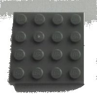 LEGO part Magnet Brick, Modified 4 x 4 Sealed Base 388c01
