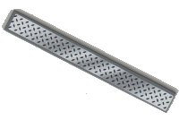 LEGO part Tile 1 x 8 with Tread Plate Pattern (Sticker) - Set 8681 4162pb050