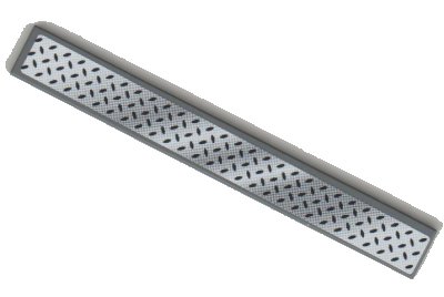 LEGO onderdeel Tile 1 x 8 with Tread Plate Pattern (Sticker) - Set 8681 (4162pb050)