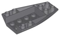 LEGO part Wedge 6 x 4 Triple Inverted Curved 43713