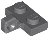 LEGO part Hinge Plate 1 x 2 Locking with 1 Finger on Side with Bottom Groove 44567a