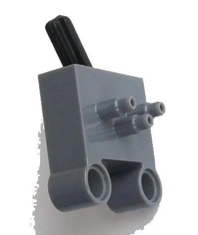 LEGO onderdeel Pneumatic Switch with Pin Holes and Stepped Outlets (4694cc01)