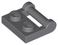 LEGO onderdeel Plate, Modified 1 x 2 with Bar Handle on Side - Closed Ends 48336