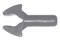LEGO part Bar   1L with Clip Mechanical Claw - Rounded Edges 48729a