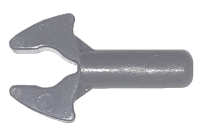LEGO onderdeel Bar   1L with Clip Mechanical Claw - Rounded Edges (48729a)