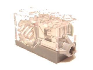 LEGO part Electric, Sound Brick 2 x 4 x 2 with Trans-Clear Top and Revving Motor Sound (55206c01)