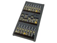 LEGO part Glass for Window 1 x 4 x 6 with Wooden Shelves, Bottles and Jars Pattern (Sticker) - Set 76383 57895pb081