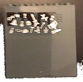 LEGO onderdeel Panel 1 x 6 x 5 with Guitar, Wand, Trophy and Key Pattern (Sticker) - Set 71043 (59349pb165)
