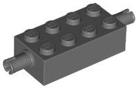 LEGO part Brick, Modified 2 x 4 with Pins 6249