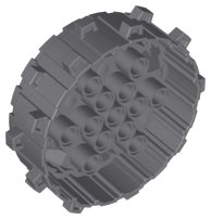 LEGO part Wheel Hard Plastic with Small Cleats 64711