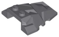 LEGO part Wedge 4 x 4 Fractured Polygon Top 64867
