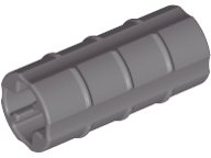 LEGO part Technic, Axle Connector 2L (Ridged with x Hole x Orientation) 6538b