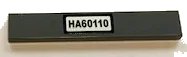 LEGO onderdeel Tile 1 x 6 with 'HA60110' Pattern (Sticker) - Set 60110 (6636pb200)