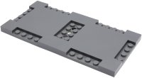LEGO part Brick, Modified 8 x 16 x 2/3 with 1 x 4 and 2 x 4 Indentations 71772